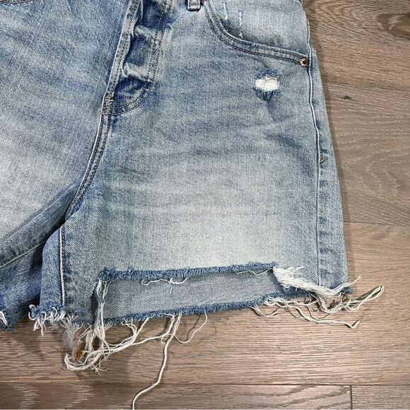 DAZE Bottom Line High Rise Vintage Shorts Distressed Fade 26 - Picture 3 of 10